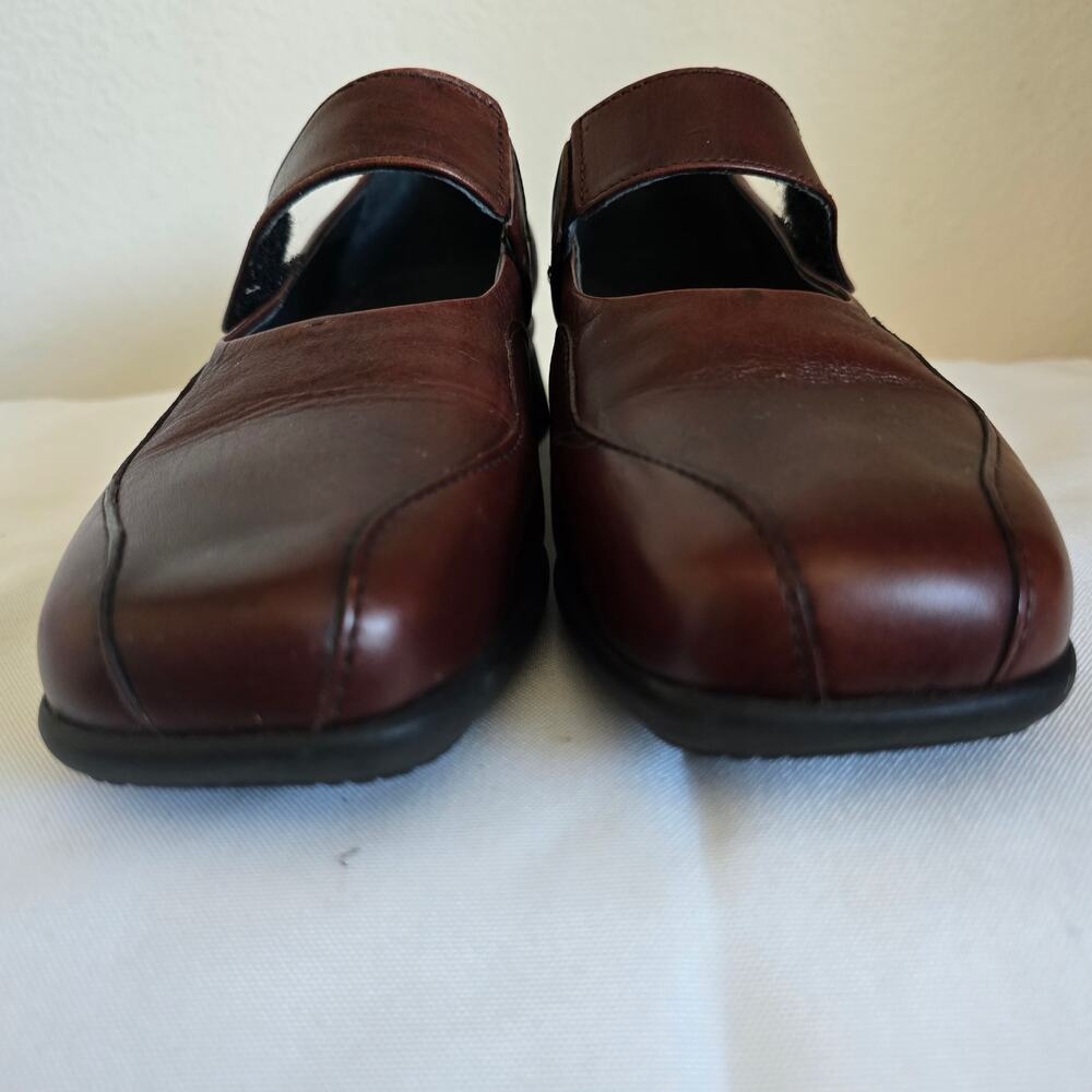 Portania Mary Jane Comfort Shoes Brown Size 8 Width F1/2 Made in Portugal - Picture 5 of 9